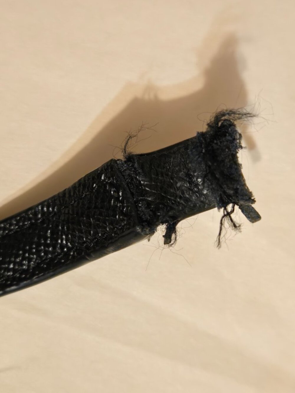 Black Pebbled Leather Coach Crossbody Purse BROKEN STRAP - Picture 6 of 6